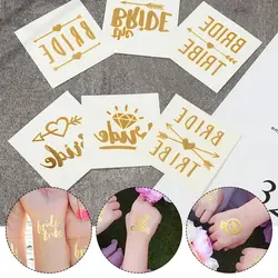 Bachelorette Decor Bride Tattoo Sticker Bridal Team Temporary Tattoo Bachelor Party Sticker Bride Party Decoration