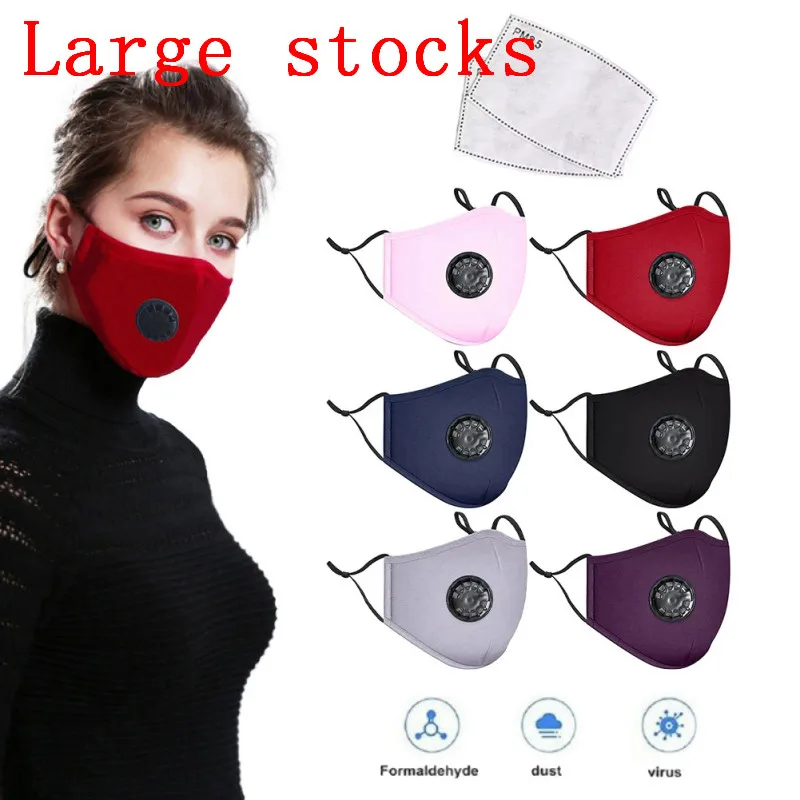 

Large stocks Anti PM2.5 Breathing Mask Cotton Haze Valve Mouth-muffle Mask Activated Carbon Filter shipped within 48 hours