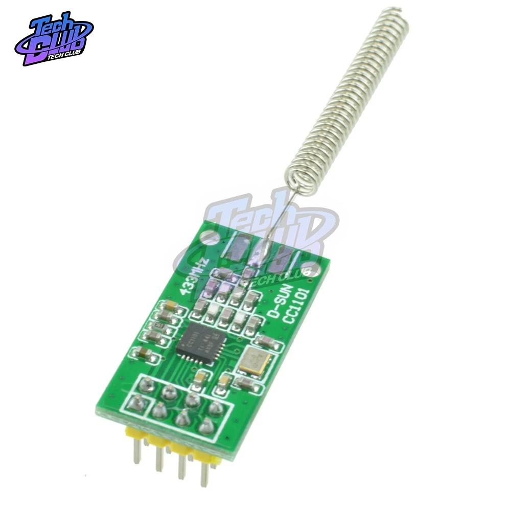

CC1101 Wireless Transceiver Module 433MHz 2500 NRF Distance Transmission Board OOK ASK MSK Modulation Programable Control 2500