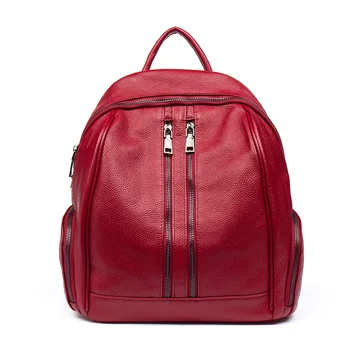 

2020 new ladies bag first layer cowhide ladies female backpack multi-outer bag female bag shoulder bag casual