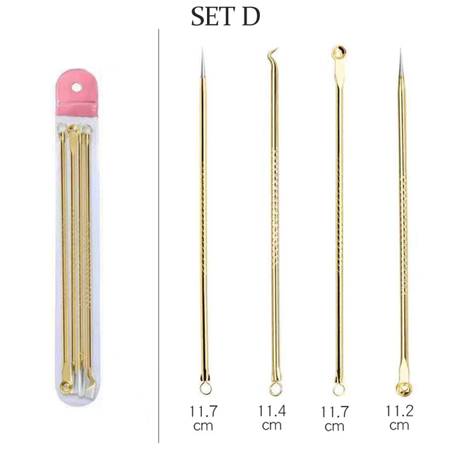 Blackhead Acne Remover Comedone Black Spot Blemish Pimple Removal Needle Facial Care Skin Cleansing Pore Cleanser Beauty