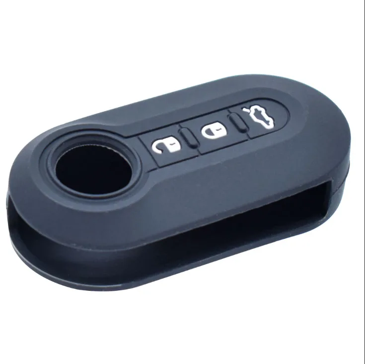 Cover chiave telecomando in silicone per Fiat 500 Ducato Punto Doblo Bravo Lancia Ypsilon Delta - H90dc072803d24dfdb934d9becbbd40edf