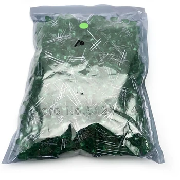 

1000pcs/bag 5MM/F5 green light emitting diode DIP LED lamp round head LED green light super bright short pin