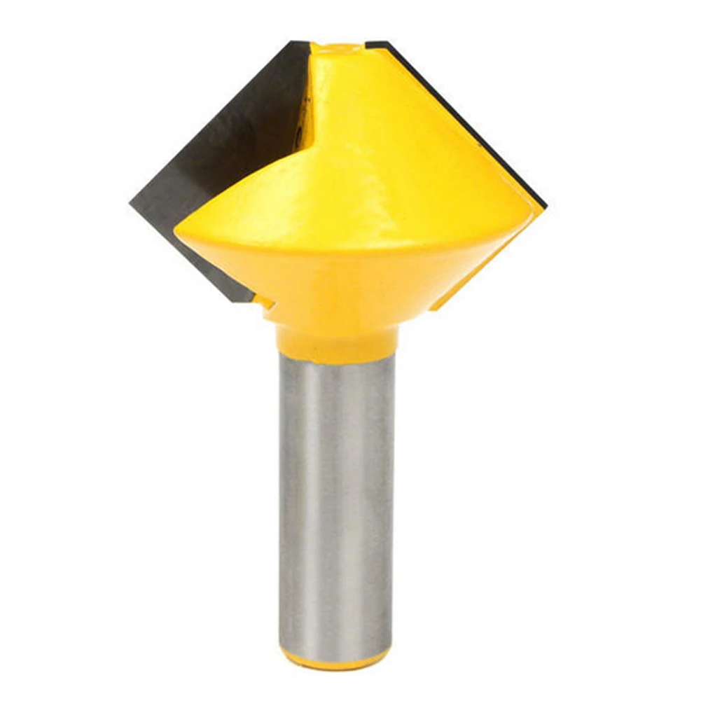 

Woodworking Milling Cutter Bird's Mouth Router Bit 1/2 Inch Shank Carbide Tipped Professional Router for Wood Surface Polishing