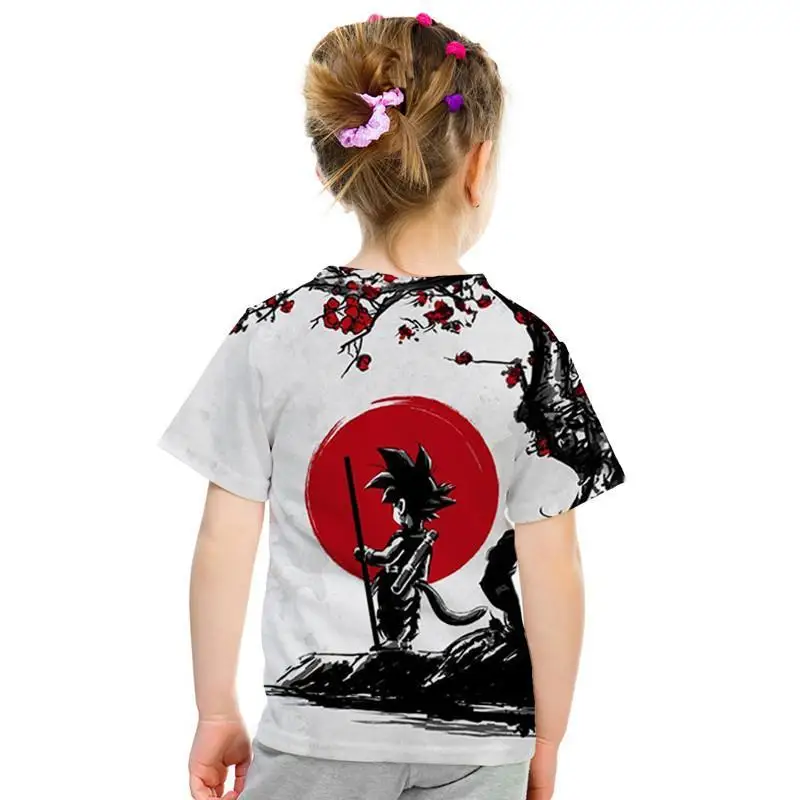 Dragon Ball Z Goku Saiyan/Shenlong patrn Dragon Ball анимацин nios camiseta nios Топы camiseta hombres nias camiseta Прямая поставка