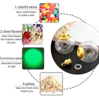 10PCS Preglued Screw Cap Glass Globe Pendant Necklaces With Rubber Seal Tiny Glass Globes Glass Vial Pendant Diy Finding 2