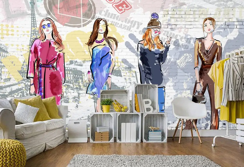 de roupas pintados à mão moda meninas