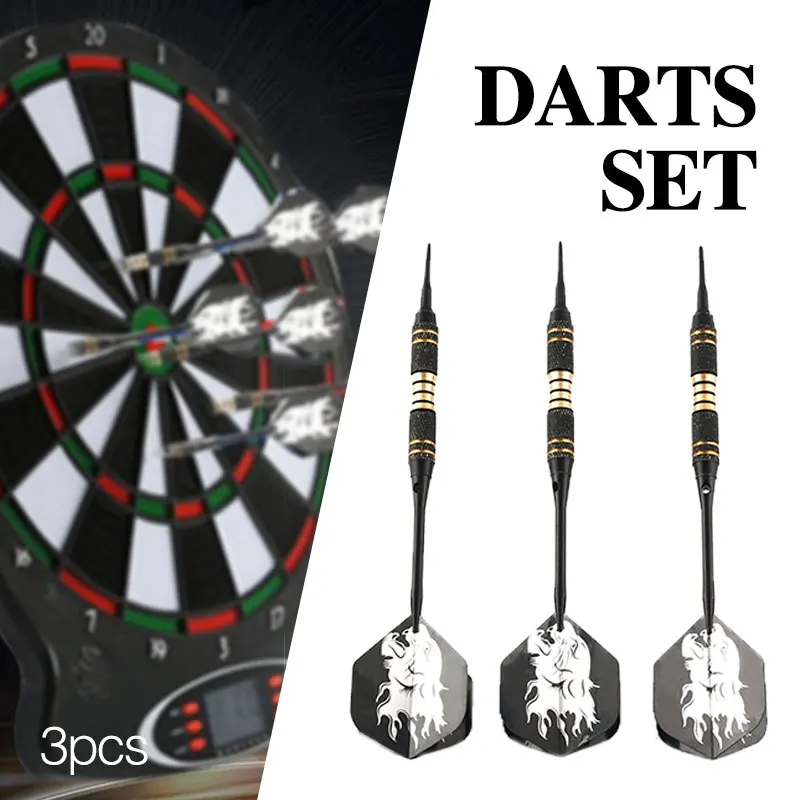 Professional Steel Safe Dart Electronic Dart Metal Exercise Relax Leisure Activities Throwing Soft Tip Dart Solid Games