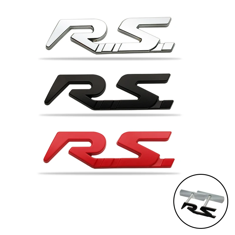 3D металлическая наклейка решетка RS украшение-эмблема для RENAULT Sport Megane Clio Scenic laguna