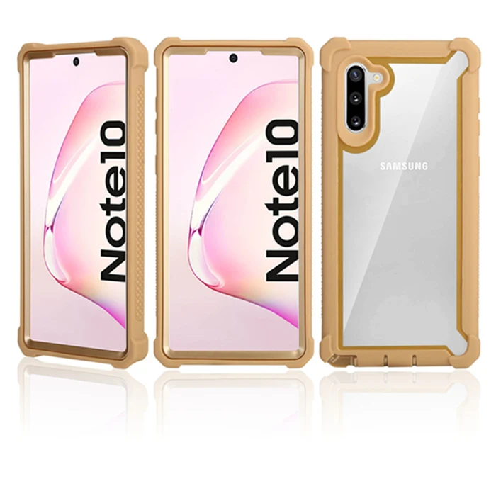 Shockproof Transparent Hybrid Case - Soft TPU+PC, Sturdy Clear Cover