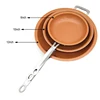 TEENRA Non-stick Copper Frying Pan Kitchen Skillet With Ceramic Coating And Induction Cooking Oven Dishwasher Safe ► Photo 2/6