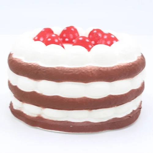 Brown cake Jumbo мягкие игрушки Детские медленно поднимающиеся антистрессовые игрушки Кот гамбургер фри игрушки для снятия стресса забавные детские подарочные игрушки - Цвет: Brown cake