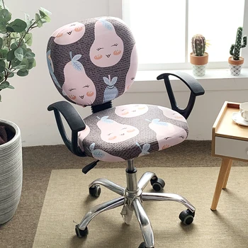 

Universal Size Stretch Spandex Chair Covers Anti-dirty Computer For Slipcovers Cover Office Chair Seat Seat Chairs Removable