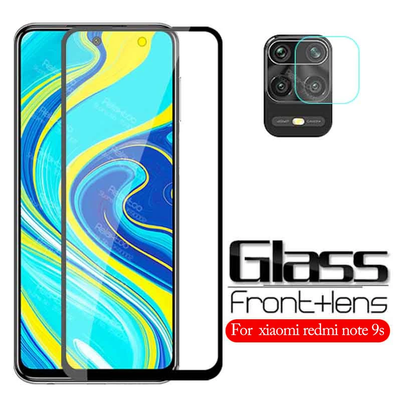 Защитное стекло для xiaomi Redmi note 9 pro max 2 в 1 защитная пленка экрана redmi s 9s|Защитные
