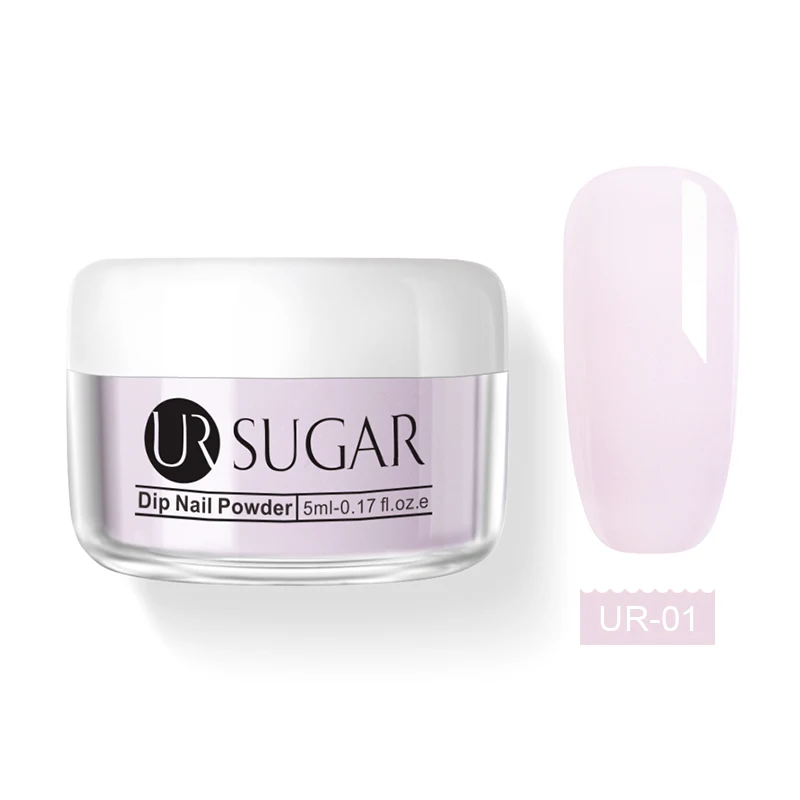 Ur Sugar 5 мл розовый окунутый акриловый порошок натуральный блеск для ногтей без лампы для лечения Dip порошок для ногтей Маникюр для дизайна ногтей - Цвет: Белый