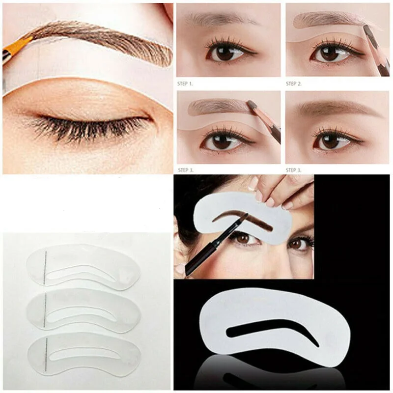 

Eyebrow Mold Makeup Cosmetic Tools Thrush Card Artifact Accessories Waterproof Modeling Makeup Tool Drawing Card