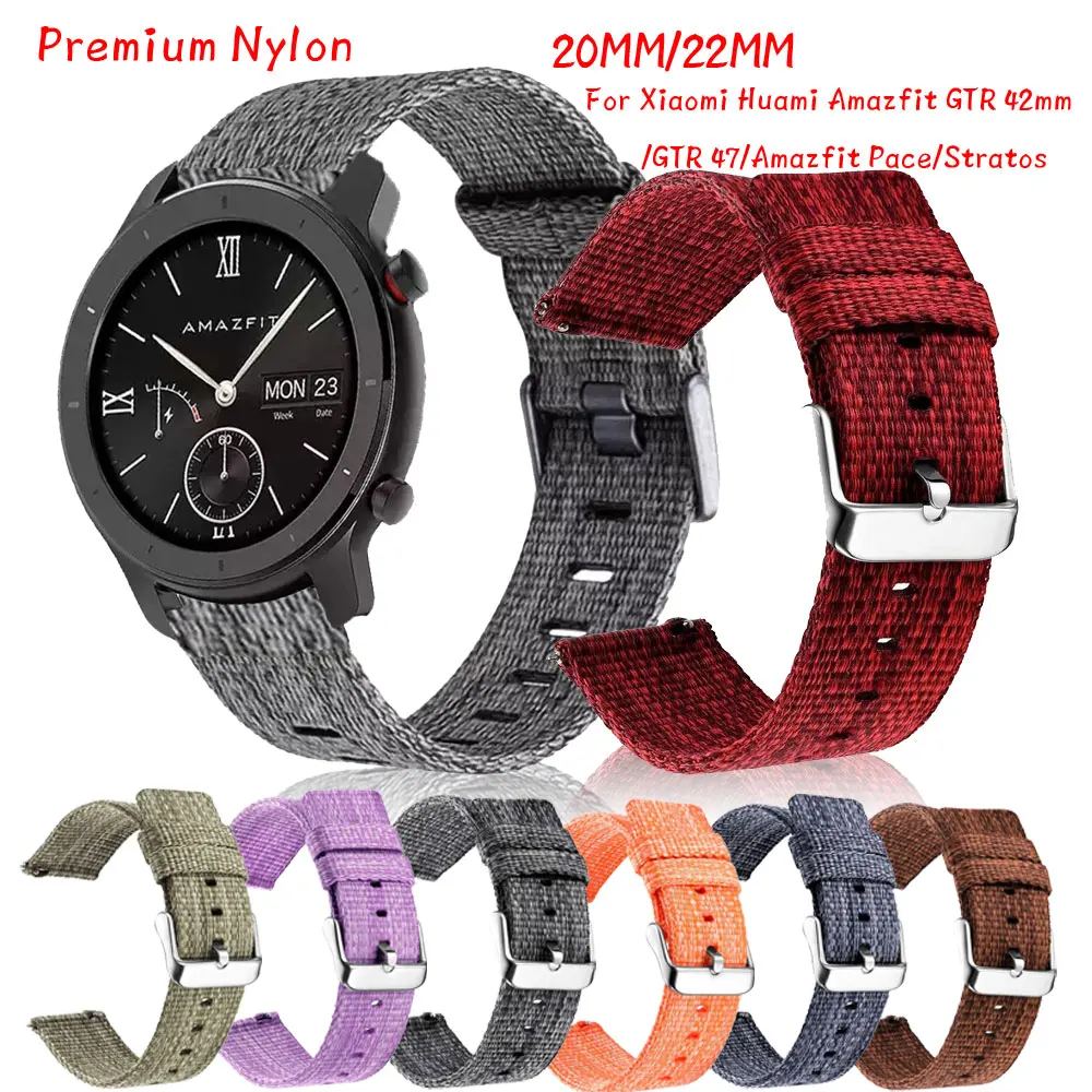 Ремешок для часов Xiaomi Huami Amazfit GTR 42 мм/GTR 47/Amazfit Pace/Stratos 2 3 22/20 мм | Электроника