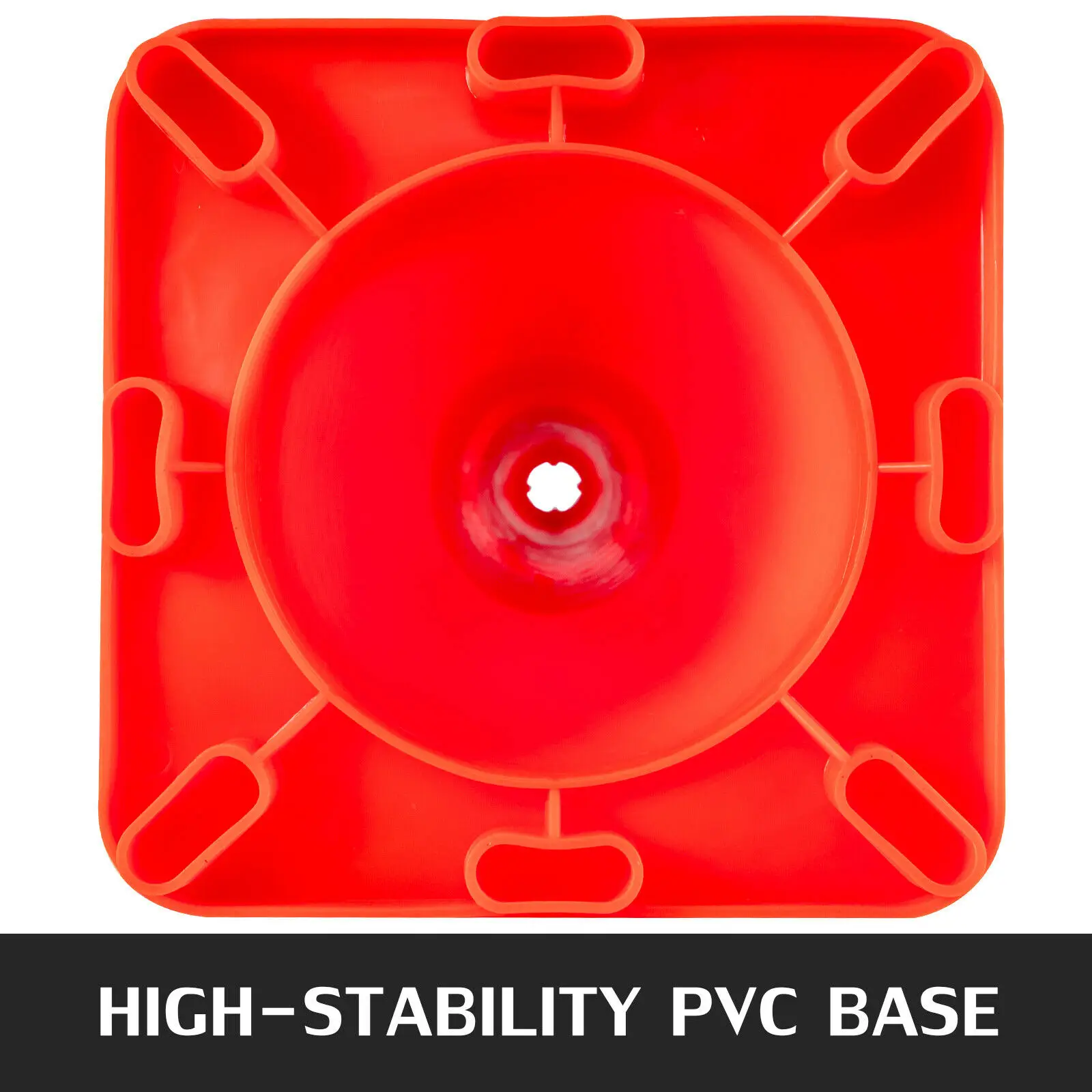 VEVOR PVC 18 28 36 Inch Traffic Safety Parking Cones Reflective Collars Higher Warning for Traffic Control Construction Sites