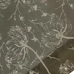Tissu Tulle en dentelle blanche perlée, Voile suisse, fleur de luxe de qualité, matériel de couture pour robe de mariée 