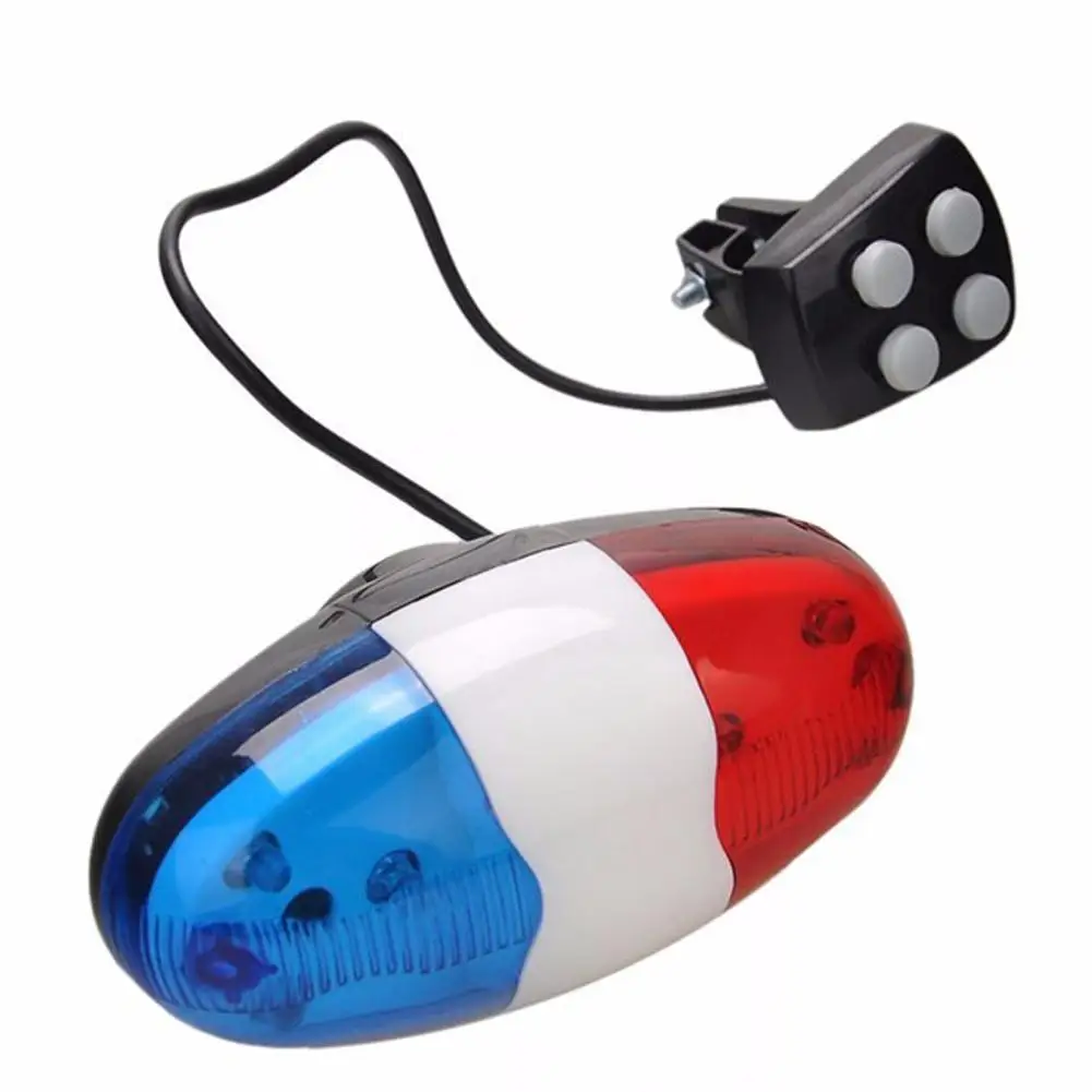 6 LED Bicycle Electronic Loudspeaker Portable Bike Police Front Light Warning Siren Cycling Electric Horn Bell Turn Signal | Спорт и