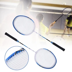 Aluminum Alloy Shock Absorption Badminton Racket Set LightWeight Training Racquets With Bag