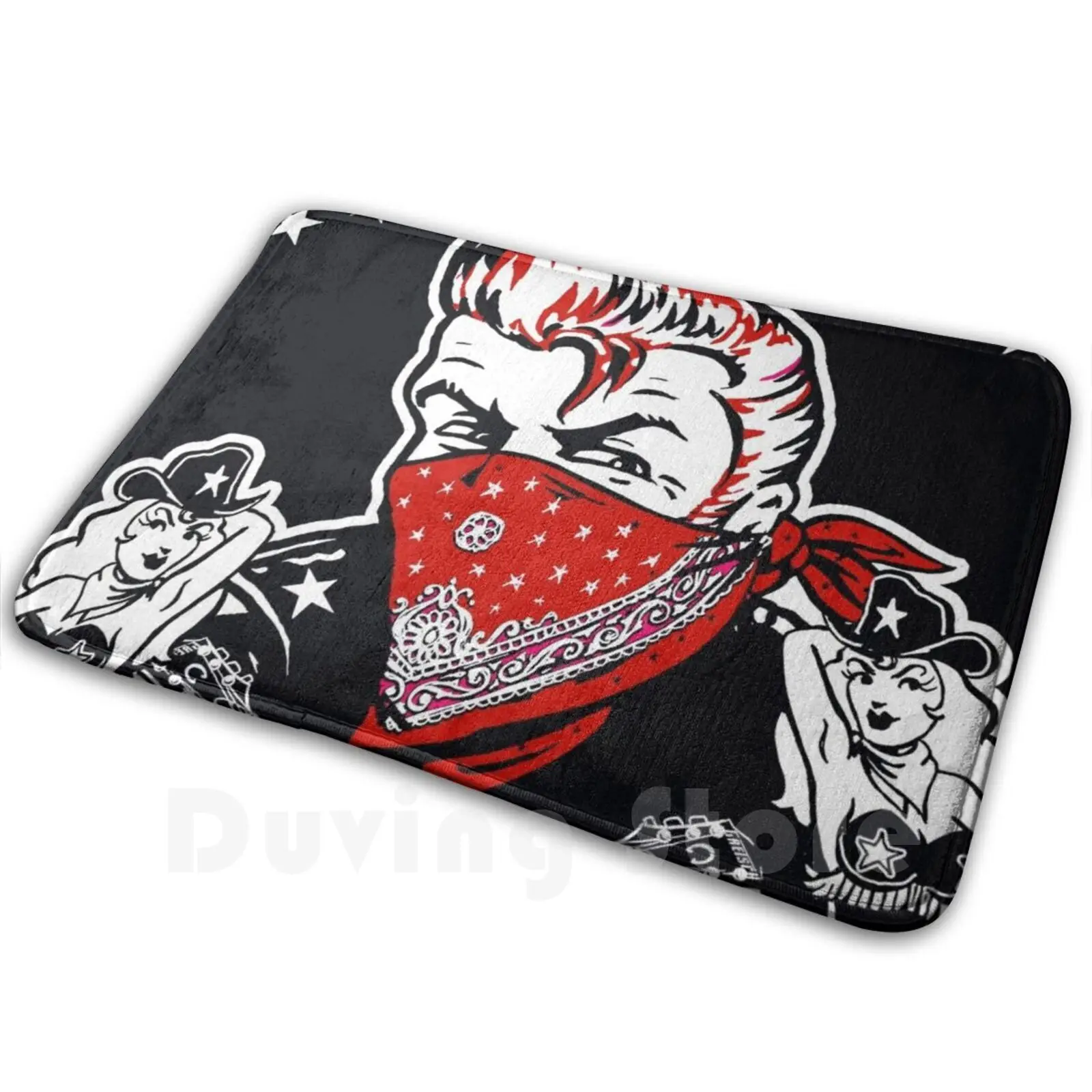 Tappetino Antisommossa Tappetino Cuscino Morbido Stray Cats Brian Setzer Riot