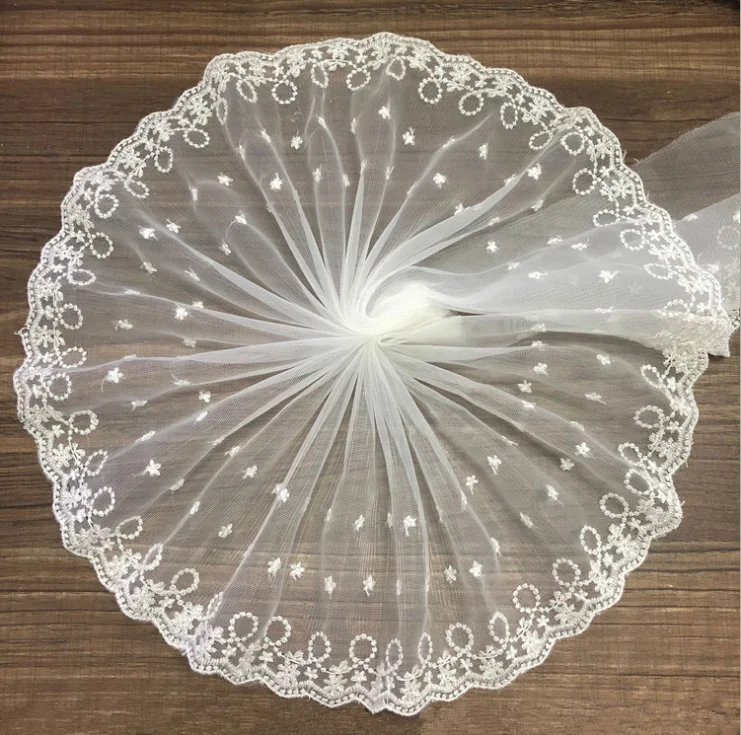 

Кружевная бейка, 14 ярдов, аппликационный костюм кружевная лента, домашний текстиль, Пришивание цвета слоновой кости