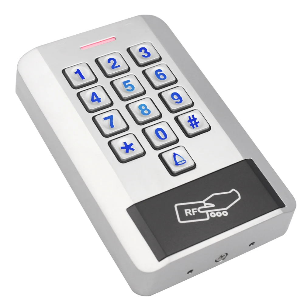 Access Control Keyboards 125khz RFID Card Access Controler WG26 input Control kits Waterproof Metal 6000 User