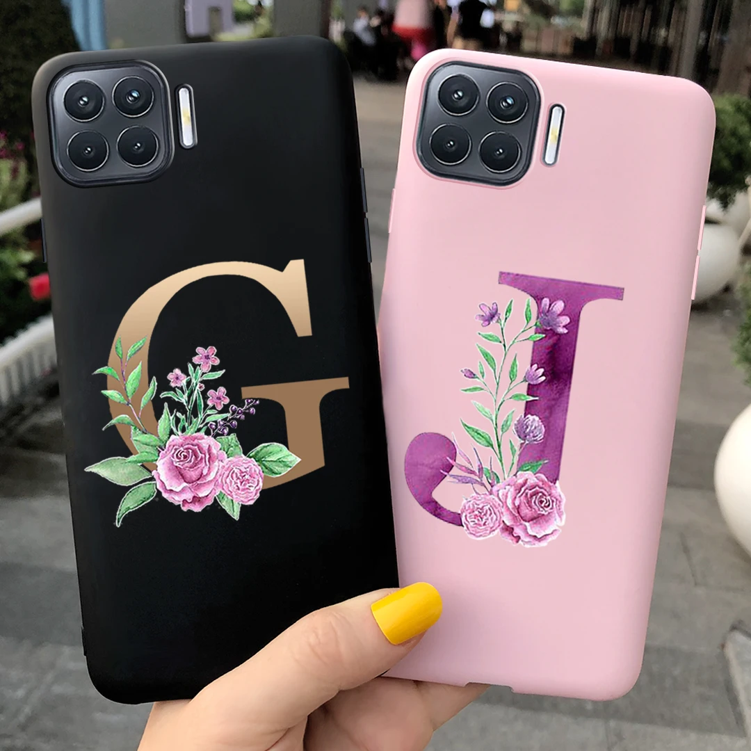 Черный силиконовый чехол для телефона OPPO F17 Pro 26 дюймов с надписью на заказ мягкая