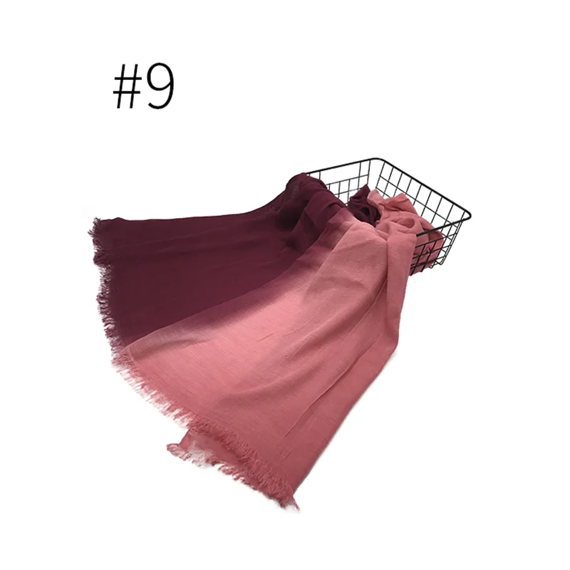color 9 Зимние новые модные кашемировые Женские однотонные 15 цветов Рождественский Подарочный шарф осенние шали и обертывания полотенце Femme пляжные - Цвет: color 9