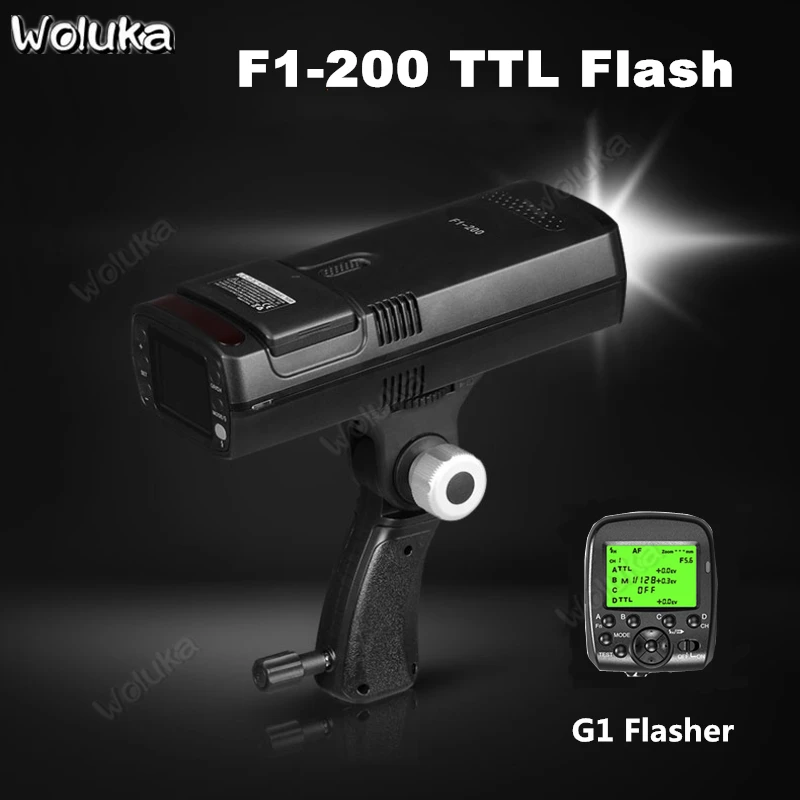 200 Вт наружная Вспышка ttl высокая скорость с G1 триггер батарея Мобильная Студия