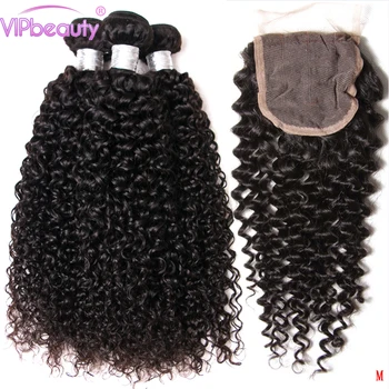 

Malaysian Curly Hair Bundles With 4x4 Closure Pre Plucked Hairline Remy Human Hair Bundles With Closure 3 4 Bundles With Closure