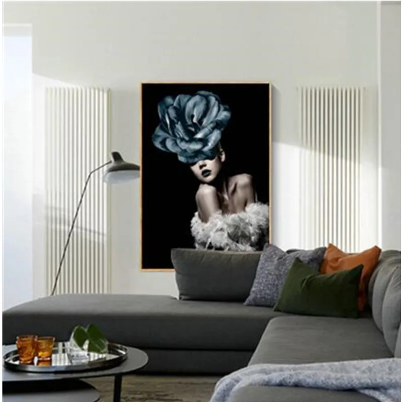 

Fashionable Diy Diamond Painting Cross Stitch Embroidery Pink Flower Girls New Style Fantasy Lady Handcraft Mosaic Arts Kits