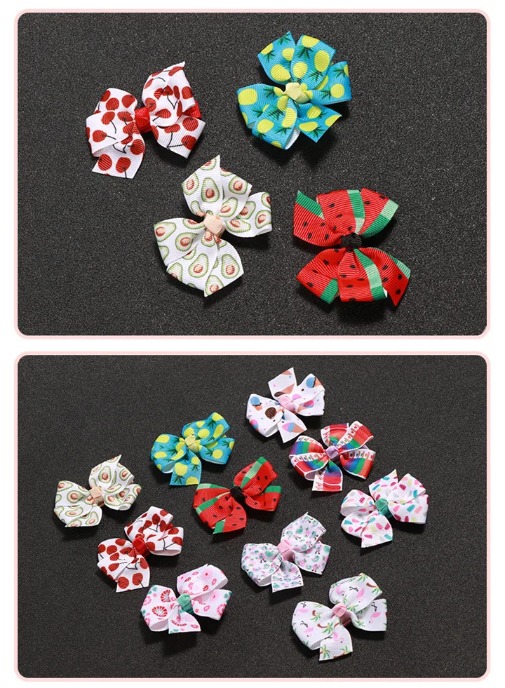 5   All-inclusive Cloth Hairclips Flower Bow Headwear Children Hair Clip Halloween Birthday Wedding Gifts For Guests Party Souvenir