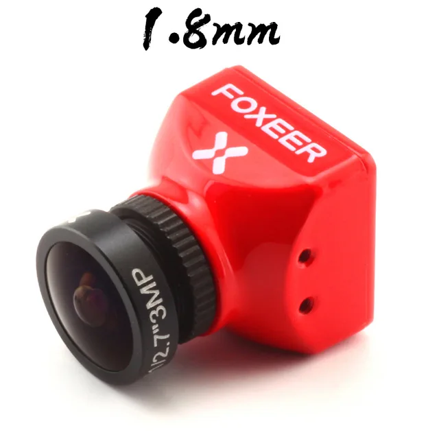Модернизированный Foxeer Falkor 1200TVL 1/3 CMOS Мини/полный размер 16: 9/4: 3 PAL/NTSC переключаемая GWD FPV камера для RC Дрон FPV рамка - Цвет: 1.8mm Red