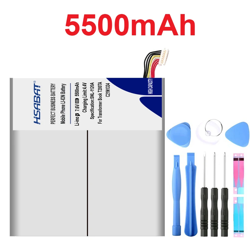 HSABAT 5500 мА/ч, C21N1334 Батарея для ASUS 1A 1K T200TA T200TA T200TA-C1-BL