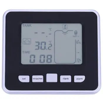 

Wireless Ultrasonic Tank Liquid Level Flow Water Meter With Temperature Water Tank Transmitter Mounting Screws Measuring Tool