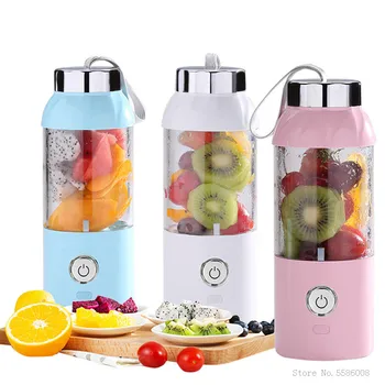 

USB Portable Electric Fruit Juicer Rechargeable Smoothie Maker Mixer Blender Machine Orange Juicer Cup Bottle 500ml