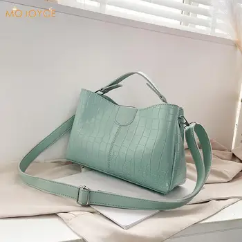 

Youth Ladies Simple Versatile Bag Casual Women Shoulder Bag Crescent Contrast Color PU Small Crossbody Phone Bag