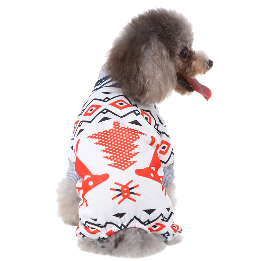 Pet cat dog Christmas Christmas moose sweater set winter warm clothing family Santa Merry Christmas party 11.13