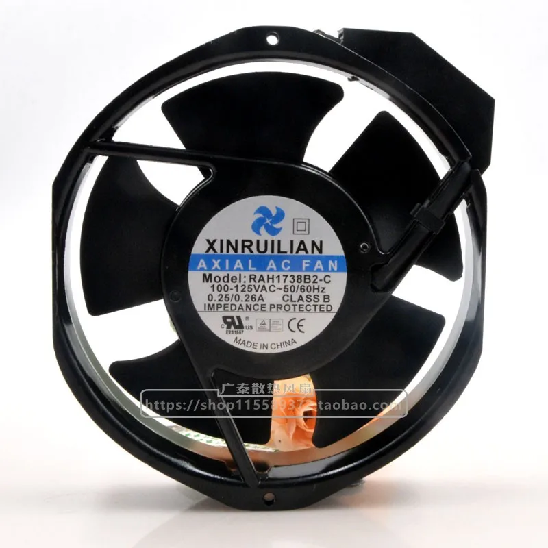 Xinruilian RAH1738B2 C ac 230v 0.26a 172x150x38mm ventilador de refrigeração do servidor de 2