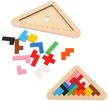 

Geometry Cognitive Tetris Wooden Tangram Brain Jigsaw Puzzles Magination Intellectual Baby Kids Educational Toys for Children