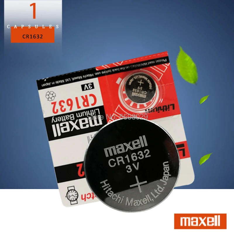 BR1632 ECR1632 DL1632 KCR1632 LM1632 KL1632 1 шт. для maxell cr1632 3 в кнопочный элемент монетные литиевые
