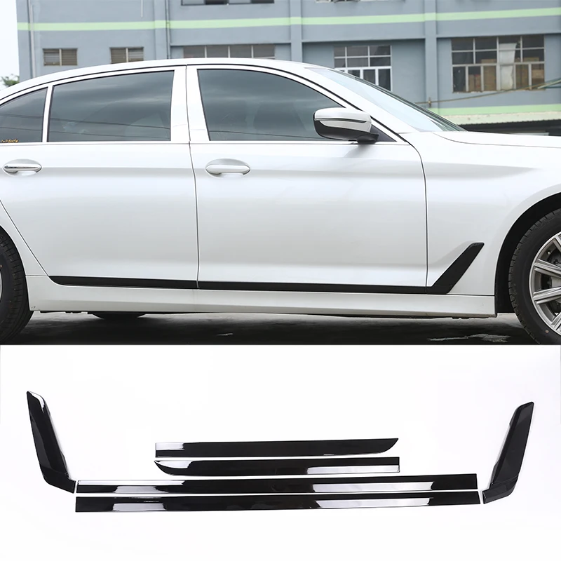 

2017-2019 For BMW New 5 Series G30 Car-styling ABS Plastic Car Door Side Strips Cover Trim Gloss Back Accessories 6pcs