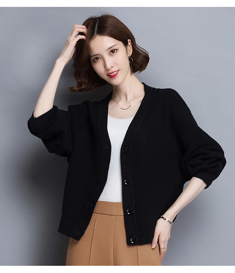 Spring new Casual Thin Sweater Coats women fashion Knitted V-Neck Tops fashion Single Breasted Cardigans women