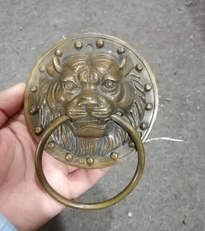 Chinese Feng Shui Bronze Foo Dog Lion Door Knocker | Дом и сад