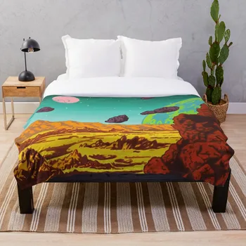 

Spacescape Blanket Wool Flannel Plush Blanket Bedspread For office Sherpa Blanket Couch Quilt Cover Travel