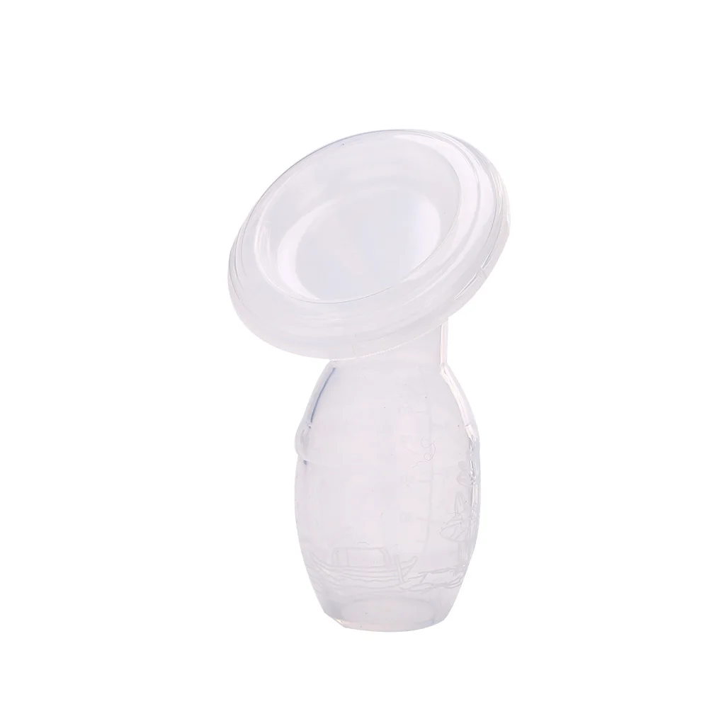 Lactating Mother Simple Manual Breast Pump Baby Feeding Milk Silicone Home Lactating Mother Pink, Soft Breast Pump