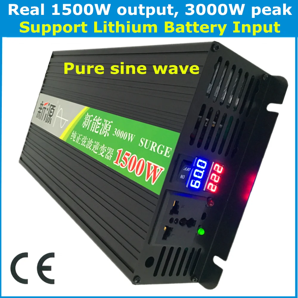 1500W Выход &amp 3000 Вт пиковый DC36v 72v постоянного тока до AC220v 110v 60 Гц чистая