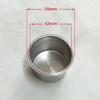 

4 cup coffee machine accessories no pressure filter cup filter stainless steel coffee set powder cup powder bowl